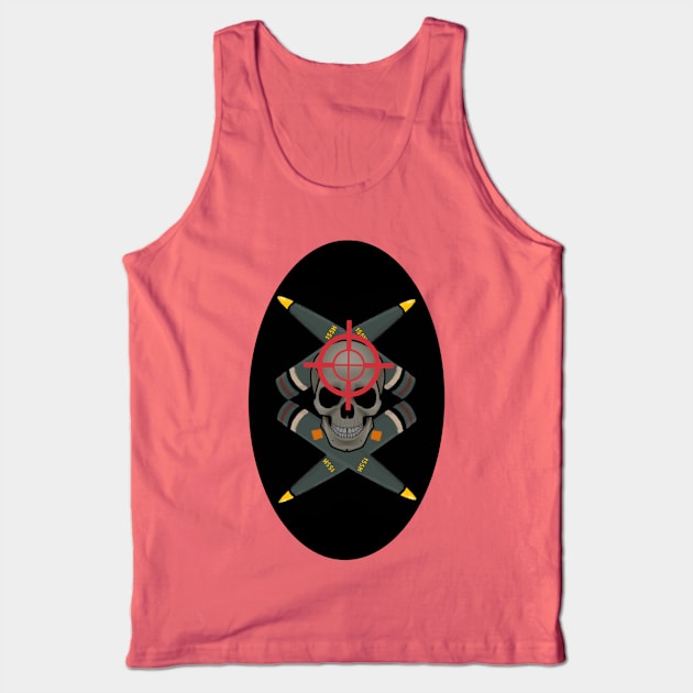 Artillery skull Tank Top by RiffRaffComics